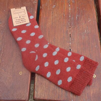 Super Soft Socks with Two Coloured Spot Design