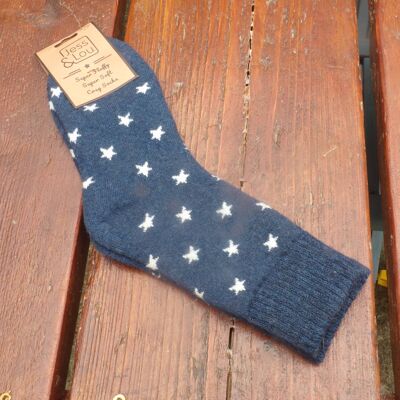 NEW! Cosy Ribbed Socks with Stars