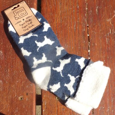 NEW! Cosy Cuff Socks with Dogs