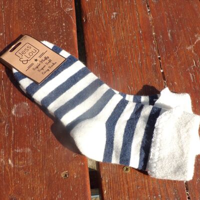 NEW! Cosy Cuff Socks with Large Stripes