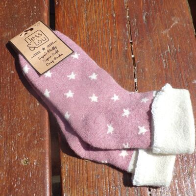 NEW! Cosy Cuff Socks with Large Stars