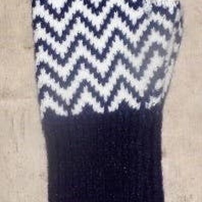 Herringbone wool Fingerless Gloves