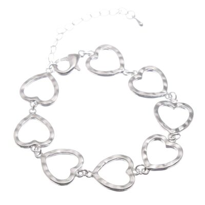Linked heart bracelet BR167