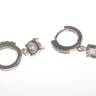 Swarovski Style Diamante Huggie Earrings ER089