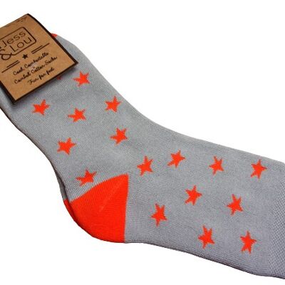 Super soft plush cotton Star socks.S1110