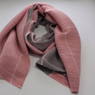 Super Waffle Scarf Dip Dye Check S730P