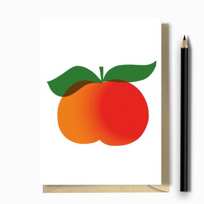 Peach Greeting Card