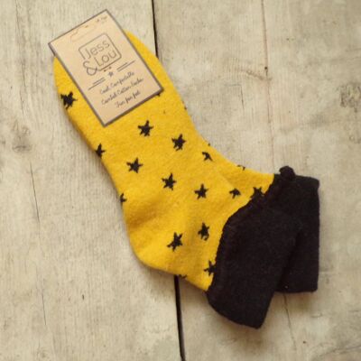 Cosy Cuff Socks with Stars S104GH