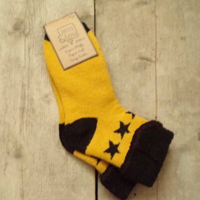 Cosy Cuff Socks with Large Border Star S108G