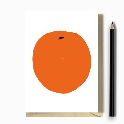 Orange Greeting Card