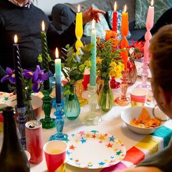 Vases à bourgeons en verre colorés pour fleurs, fête des mères - 15 ensembles 8