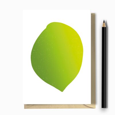 Lime Greeting Card