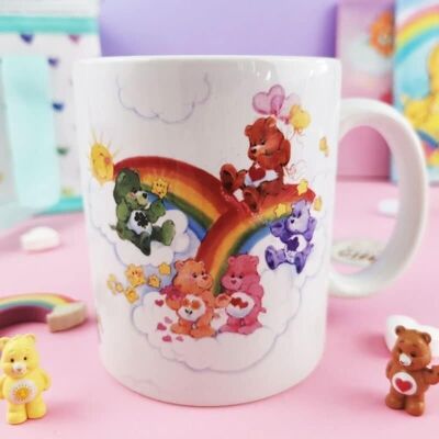 Mug Bisounours   - Des Bisounours sur un arc-en-ciel