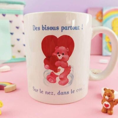 Mug Care Bears - Kisses everywhere! On the nose, in the neck!