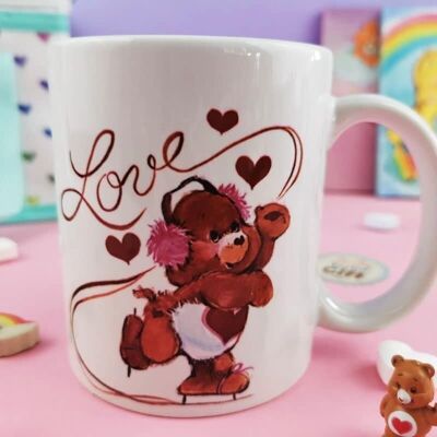 Mug Care Bears - Love! Grosbisou goes ice skating