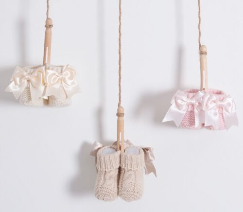 100% Cotton Modern Knitwear Baby Booties