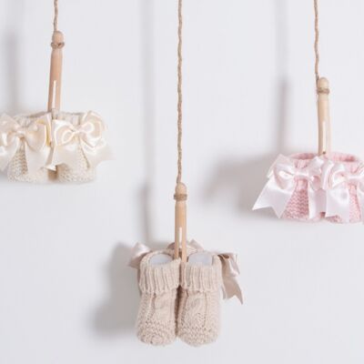 Botitas de bebé de punto moderno 100% algodón
