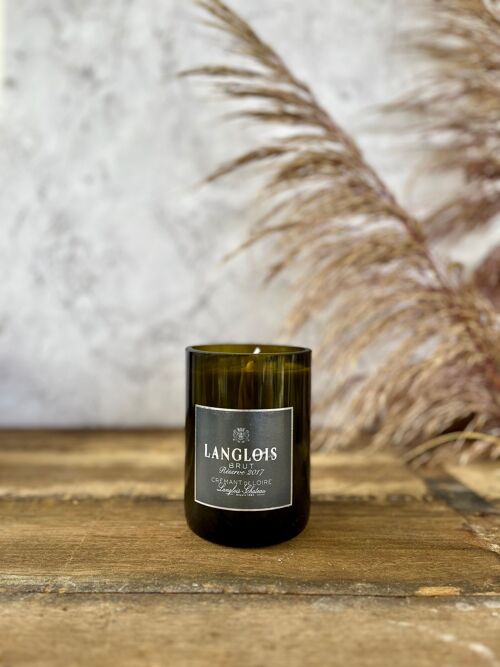 Cadeau original · Bougie bouteille · Ambre