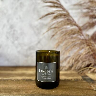 Cadeau original · Bougie bouteille · Ambre