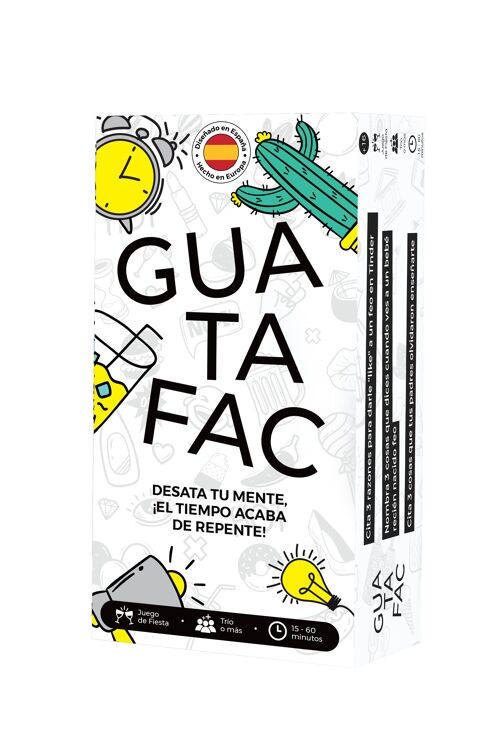 GUATAFAC – Juegos de Mesa Adulto - Juegos de Cartas - Más de 1 Million de Jugadores - Regalo Mujer o Regalo Hombre Originales para cumpleaños - Español