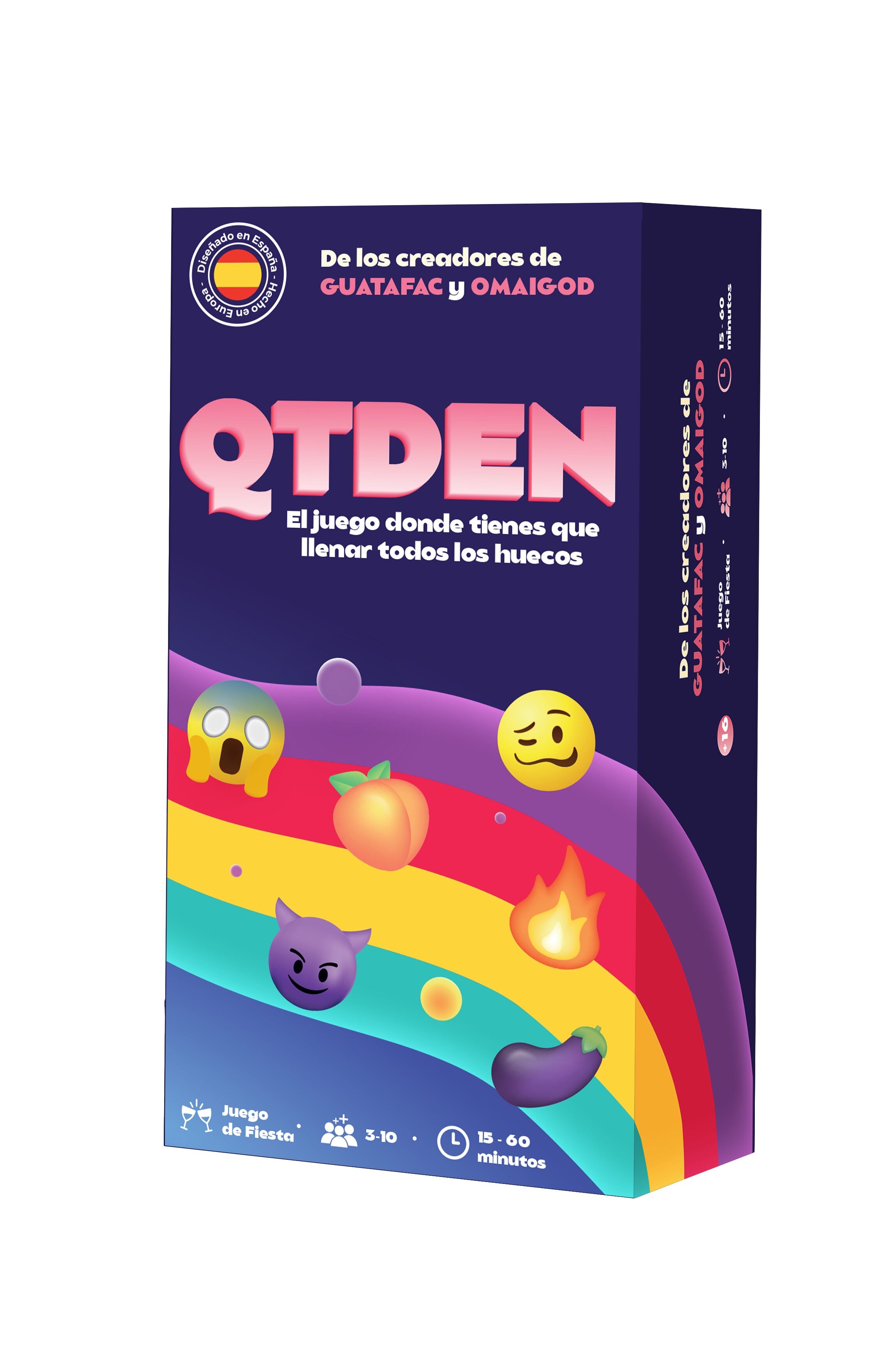 QTDEN - Juego de Mesa Adulto para Fiestas - Diversión con Amigos - Creadores de GUATAFAC y OMAIGOD - Juego de Cartas español - Regalos Originales para Mujer y Regalos Originales para Hombre
