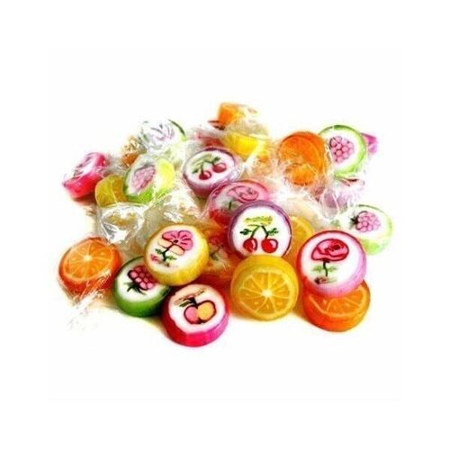 BONBONS ROCK "FLEURS FRUITS" EN VRAC - 1,5Kg