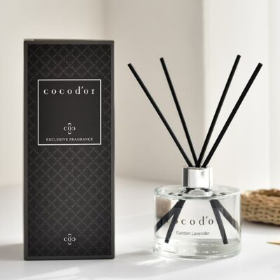 Cocodor Reed Diffuser Black Edition 200ml  (PDI30370) LOVELY PEONY