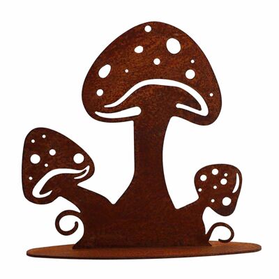 Fungo decorativo autunnale | Decorazione in metallo a forma di fungo per l'autunno