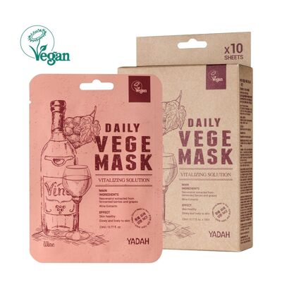 Yadah - Mascarilla Dayly Vege Vino / Daily Vege Mask-Vino