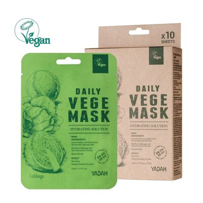 Yadah - Mascarilla Dayly Vege Col / Daily Vege Mask-Repollo