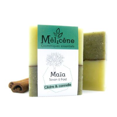 Replenishing "Maïa" soap - Cedar & cinnamon