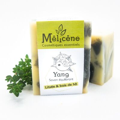 Jabón equilibrante "Yang" - Lemony litsea & Ho wood
