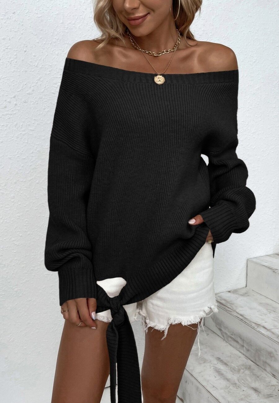 Off the shop shoulder sweater wholesale