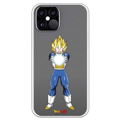 Carcasa iPhone 12 o 12 Pro con un diseño de Dragon Ball Z Vegeta Energia