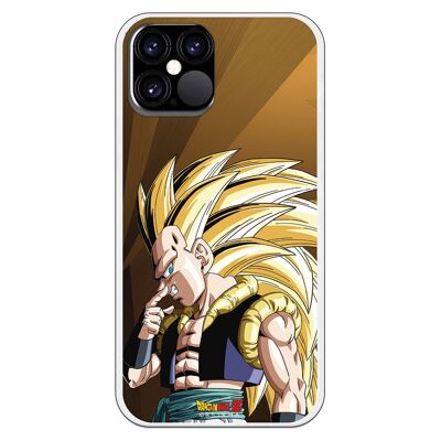 iPhone 12 or 12 Pro case with a Dragon Ball Z Gotenks SS3 design