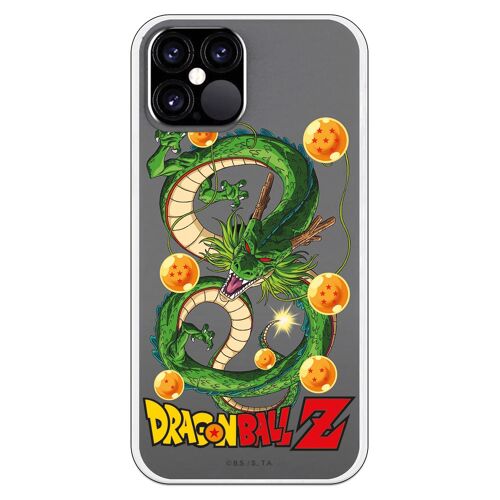 Carcasa iPhone 12 o 12 Pro con un diseño de Dragon Ball Z Shenron y Bolas