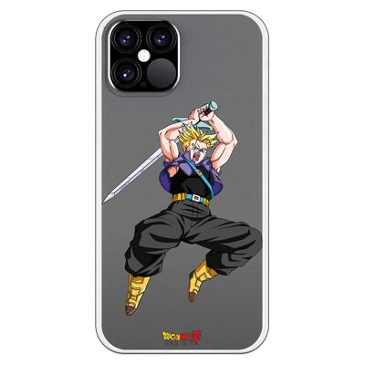 iPhone 12 or 12 Pro case with a Dragon Ball Z Future Trunks design