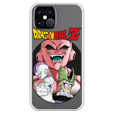 Carcasa iPhone 12 o 12 Pro con un diseño de Dragon Ball Z Freeza Cell y Buu