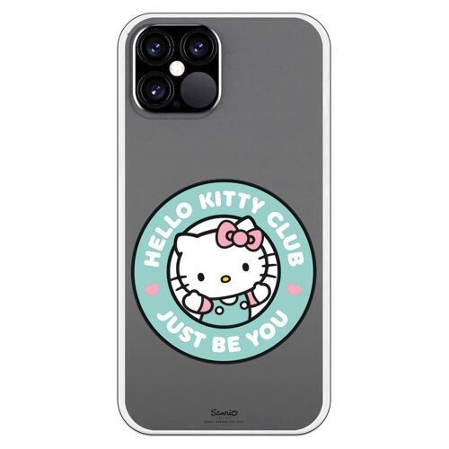 Carcasa iPhone 12 o 12 Pro con un diseño de Hello Kitty just be you