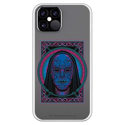 iPhone 12 or 12 Pro case with a Harry Potter Dark Mask design
