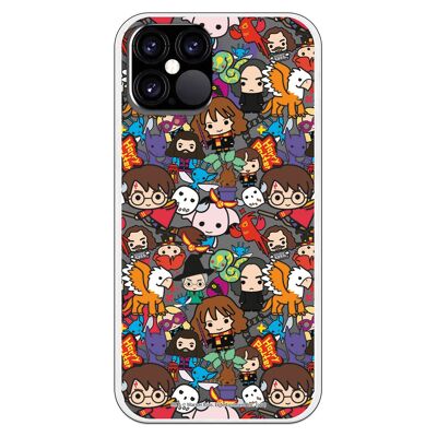 Cover per iPhone 12 o 12 Pro con design Harry Potter Charms Mix