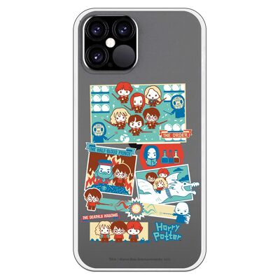 Cover per iPhone 12 o 12 Pro con design Harry Potter Sketch