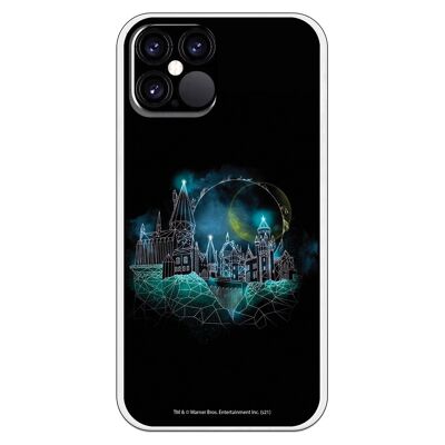 Carcasa iPhone 12 o 12 Pro con un diseño de Harry Potter Hogwarts
