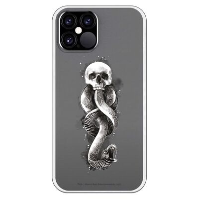 Custodia per iPhone 12 o 12 Pro con design Harry Potter Dark Mark