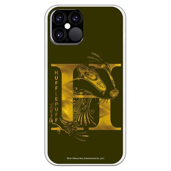 Coque pour iPhone 12 ou 12 Pro avec un motif Harry Potter Hafflepuff 1