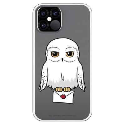 Carcasa iPhone 12 o 12 Pro con un diseño de Harry Potter Hedwig