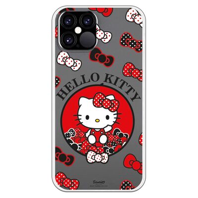 iPhone 12 or 12 Pro case with a design of Hello Kitty Colorful Bows