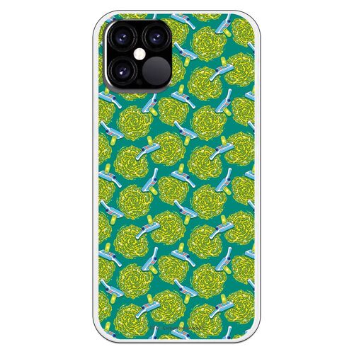 Carcasa iPhone 12 o 12 Pro con un diseño de Rick y Morty Portal