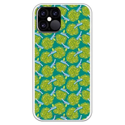 iPhone 12 or 12 Pro case with a Rick and Morty Portal design