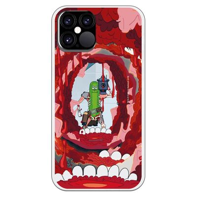 iPhone 12 oder 12 Pro Hülle mit Rick and Morty Pickle Rick Design